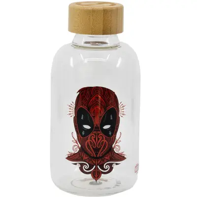 Marvel Deadpool glass bottle 620ml