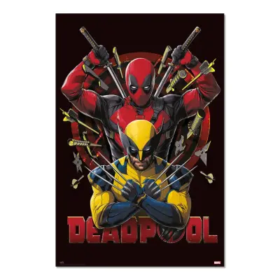 Poster Deadpool & Wolverine Fight 61x91cm
