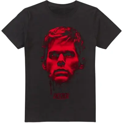 Dexter T-shirt - Bloody Face - S 5XL - för Herr - svart