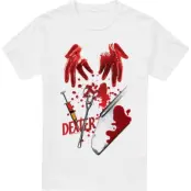 Dexter T-shirt - Tools Of The Trade - S 5XL - för Herr - vit