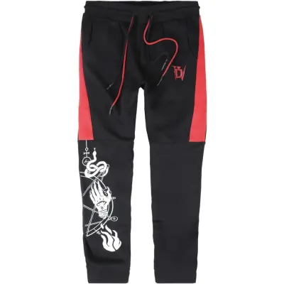 Diablo - gaming Träningsbyxor - 4 - Signs - S M - för Herr - svart/röd