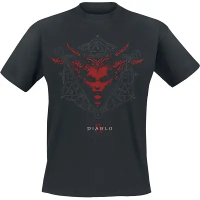 Diablo - gaming T-shirt - 4 - Lilith's Sigil - S M - för Herr - svart