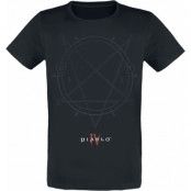 Diablo - gaming T-shirt - 4 - Pentagram - S XXL - för Herr - svart