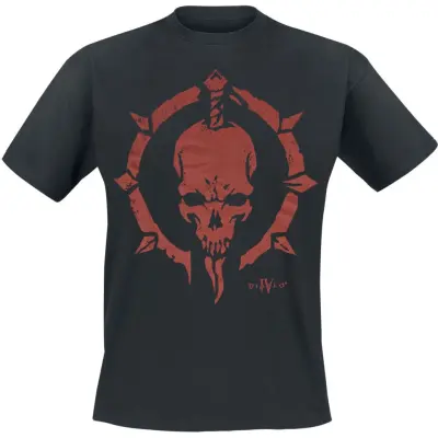 Diablo - gaming T-shirt - 4 - Skull - S XL - för Herr - svart