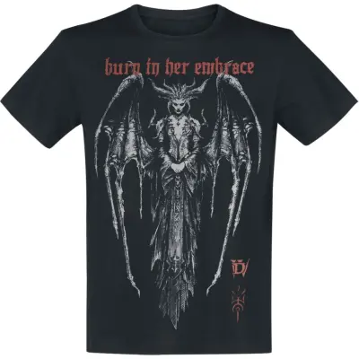 Diablo - gaming T-shirt - Diablo IV - Burn In Her Embrace - S XXL - för Herr - svart