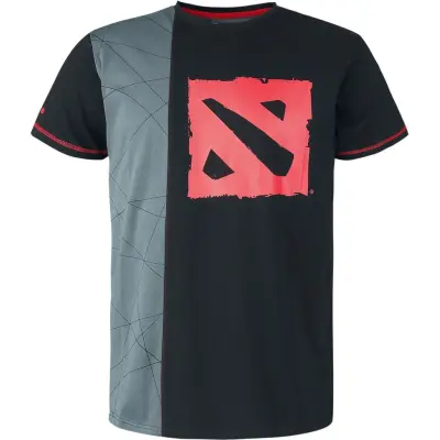 DOTA 2 - gaming T-shirt - Team Up - S M - för Herr - svart/grå