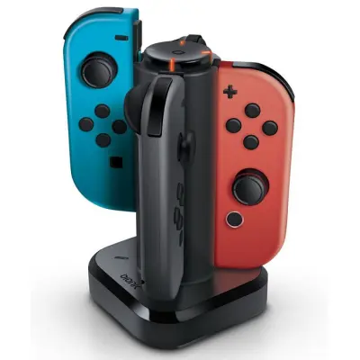 Bionik Tetra Power Quad Port Joy Con Charging Dock