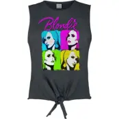 Blondie Topp - Amplified Collection - Neon Quadrant - S XL - för Dam - skiffer