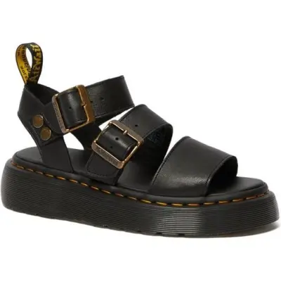 Dr. Martens Sandal - Gryphon Quad Black Pisa - EU36 EU41 - för Dam - svart