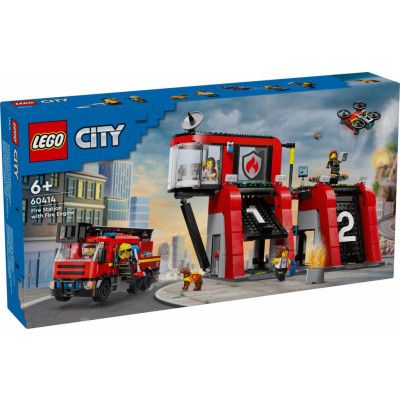LEGO® City Brandstation med brandbil 60414 - LEGO -  Leksaksaffären