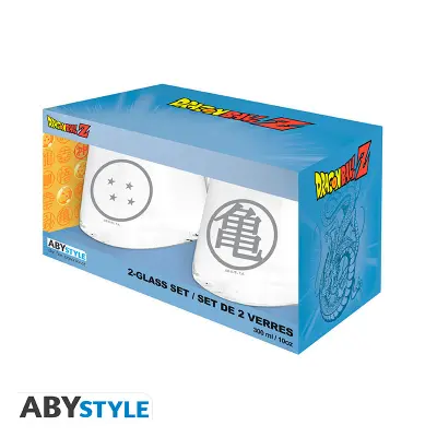 DRAGON BALL 2 Glass Set Kame & Dragon ball EUROPE
