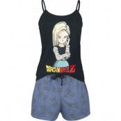 Dragon Ball - gaming Pyjamas - Z - Android 18 - L 3XL - för Dam - svart/blå