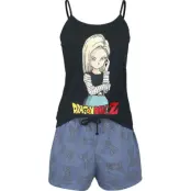 Dragon Ball - gaming Pyjamas - Z - Android 18 - L 3XL - för Dam - svart/blå