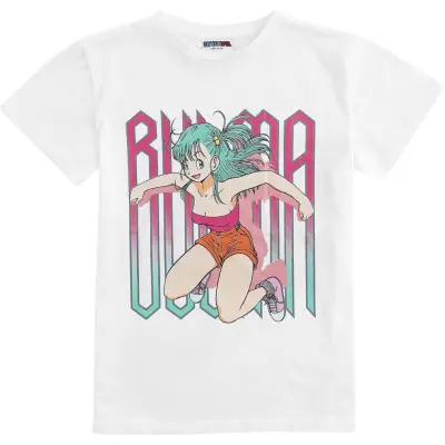 Dragon Ball - gaming T-shirt - Barn - Z - Bulma - 104 140 - för barn - vit