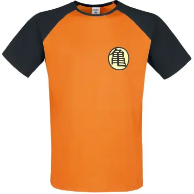Dragon Ball - gaming T-shirt - Z - Kame Symbol - S L - för Herr - orange/svart