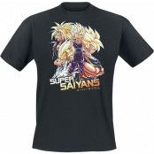 Dragon Ball - gaming T-shirt - Z - Super Saiyans - S XXL - för  svart