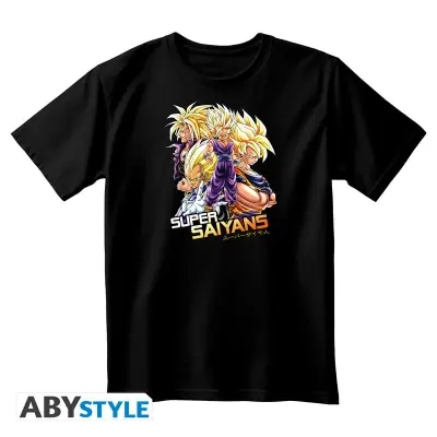 Dragon Ball - T-Shirt Dbz Saiyans Unisex Black (M)