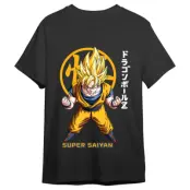 Dragon Ball Z Goku Super Saiyan Kanji adult t-shirt