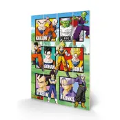 Dragon Ball Z - Warrior Squares - Wood Print 40X59Cm