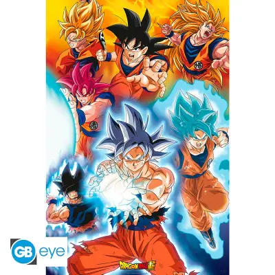 Poster Dragon Ball Gokus Transformations 91x61cm