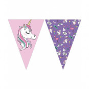 230 cm Banner med Vimplar - Minnie Unicorn