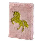 Anteckningsbok Plysch Gold Unicorn