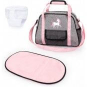 Bayer - nursery bag grey with unicorn