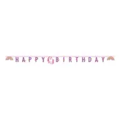 Bokstavsgirlang Happy Birthday Unicorn