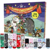 Chubby Unicorn - Enhörning Adventskalender - Adventskalender med puffiga julstrumpor - för Dam - flerfärgad