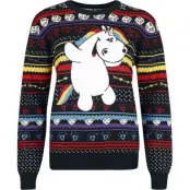 Chubby Unicorn - Enhörning Christmas jumper - Pummeleinhorn - Cookie - M XL - för Dam - flerfärgad