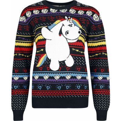 Chubby Unicorn - Enhörning Christmas jumper - Pummeleinhorn - Cookie - M XXL - för Dam - flerfärgad