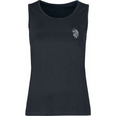 Chubby Unicorn - Enhörning Linnen - Grummeleinhorn - S XXL - för Dam - svart