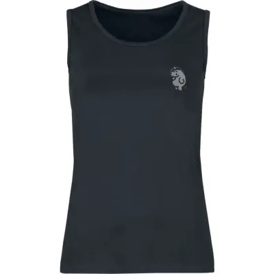 Chubby Unicorn - Enhörning Linnen - Grummeleinhorn - S XXL - för Dam - svart