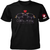 Death Metal - Enhörning T-shirt - Einhorn - M 3XL - för Herr - svart