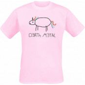 Death Metal - Enhörning T-shirt - S 3XL - för Herr - rosa