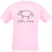 Death Metal - Enhörning T-shirt - S 3XL - för  rosa