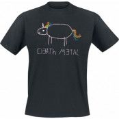 Death Metal - Enhörning T-shirt - S 5XL - för Herr - svart