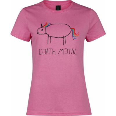 Death Metal - Enhörning T-shirt - M XXL - för Dam - rosa