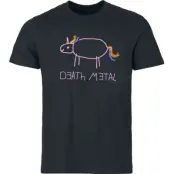 Death Metal Unicorn - Fun T-shirt - S 3XL - för Herr - rosa
