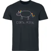 Death Metal Unicorn - Fun T-shirt - S 3XL - för Herr - svart