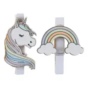 Dekoration på Klämma Unicorn - 6-pack