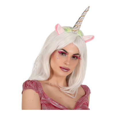 Diadem Enhörning Silver - One size