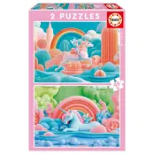 Educa Magic Unicorns Pussel 2x48 bitar - Educa -  Leksaksaffären