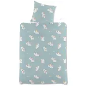 Enhörning Bäddset 150x210cm - Leksaksaffären -  Leksaksaffären