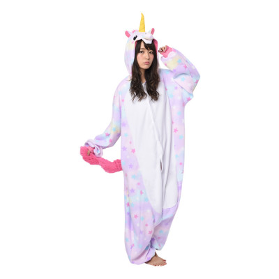 Enhörning Pastell Kigurumi - Medium