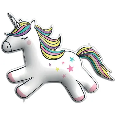 Enhörning Regnbåge Folieballong