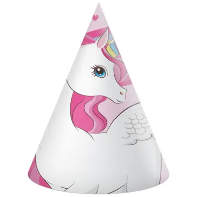 Enhörning Regnbåge Hattar 6-pack