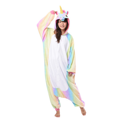 Enhörning Regnbåge Kigurumi - Medium