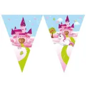 Enhörning Slott Flaggbanderoll 230 cm