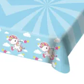 Enhjörning Bordsduk Blå 130x180cm